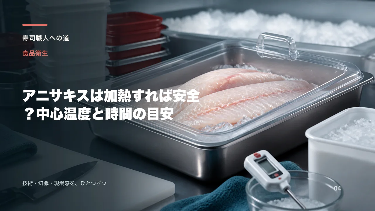 アニサキスは加熱すれば安全?中心温度と時間の目安