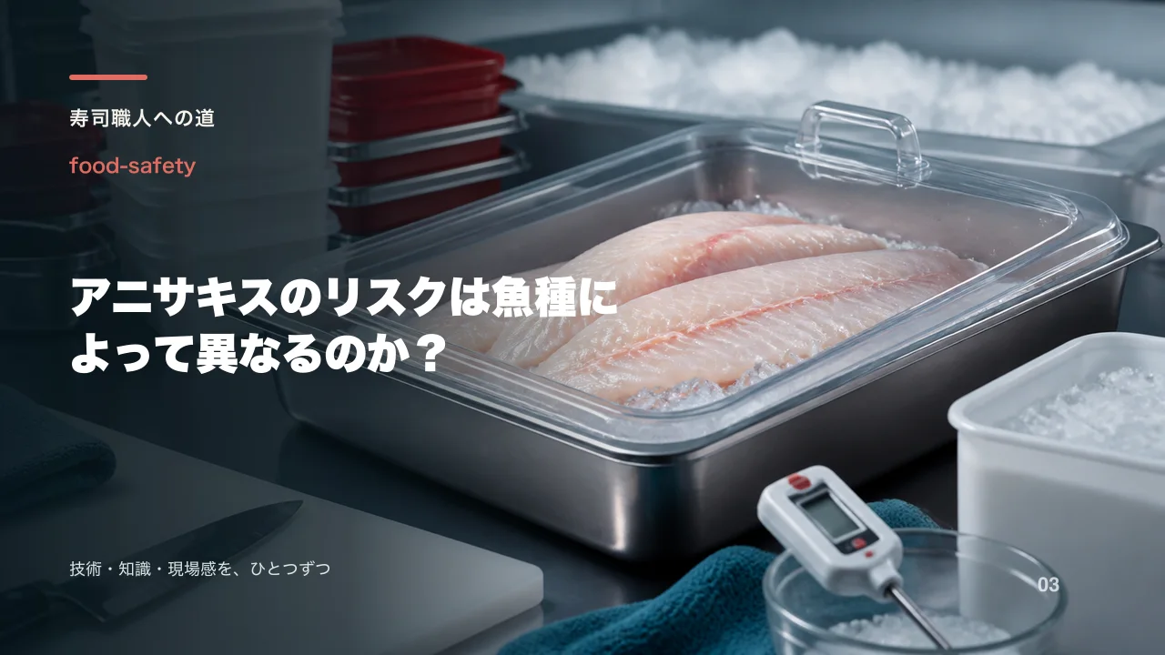 アニサキスのリスクは魚種によって異なるのか?