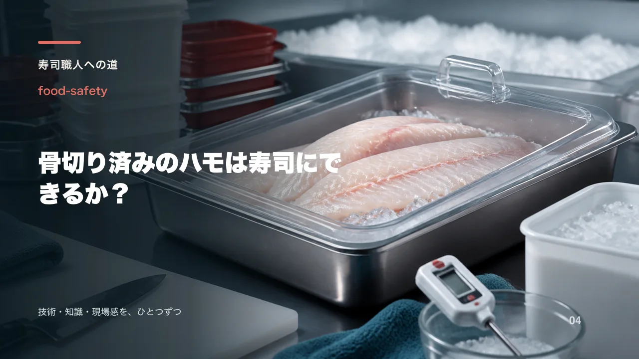 骨切り済みのハモは寿司にできるか?