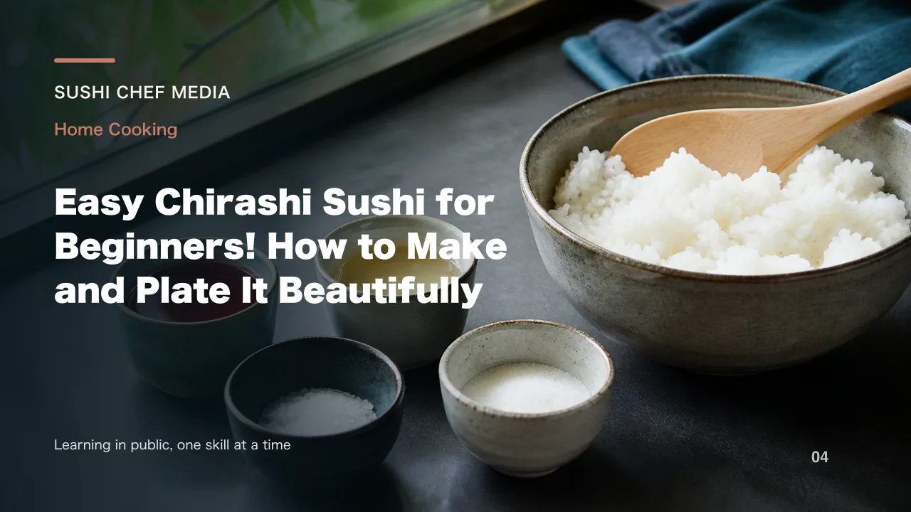 Easy Chirashi Sushi for Beginners! How to Make and Plate It Beautifully