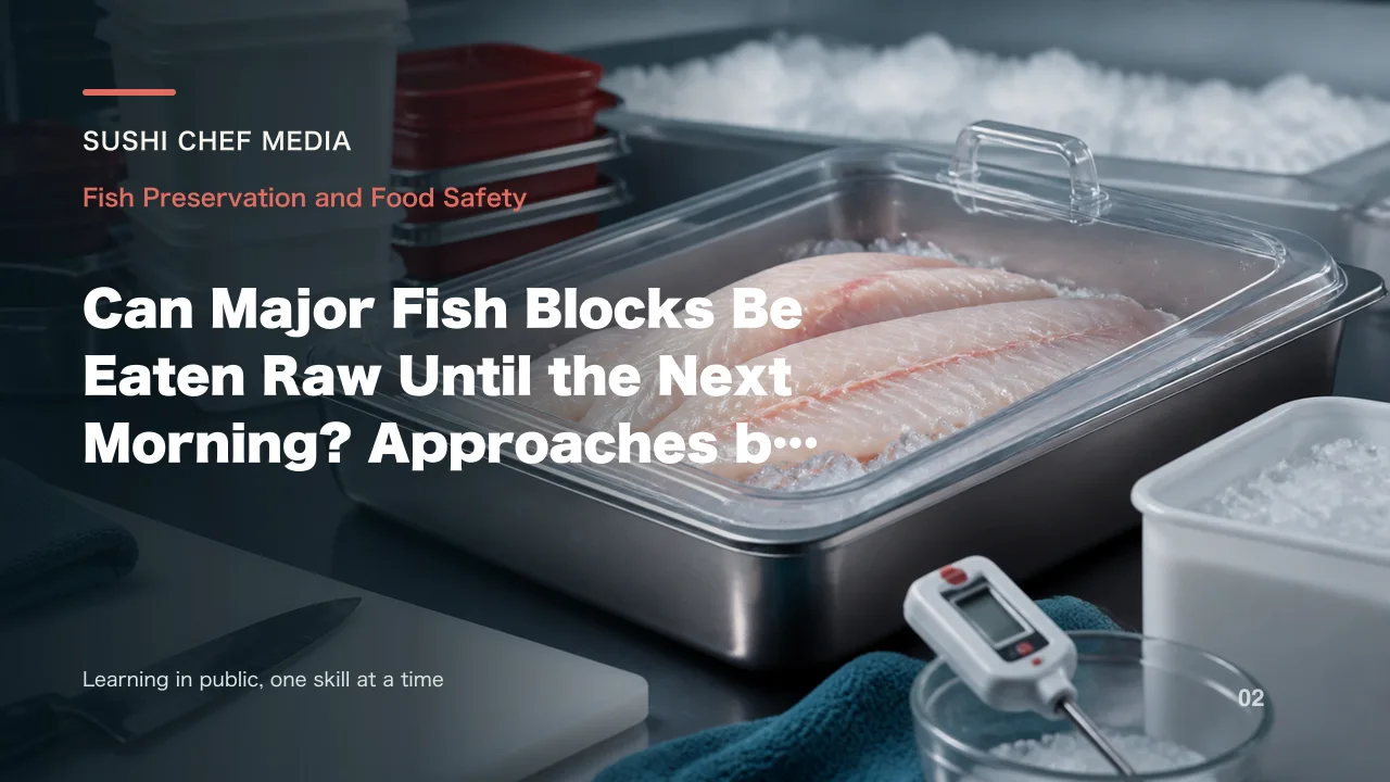 Can Major Fish Blocks Be Eaten Raw Until the Next Morning? Approaches by Fish Type