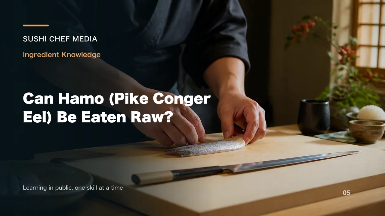 Can Hamo (Pike Conger Eel) Be Eaten Raw?