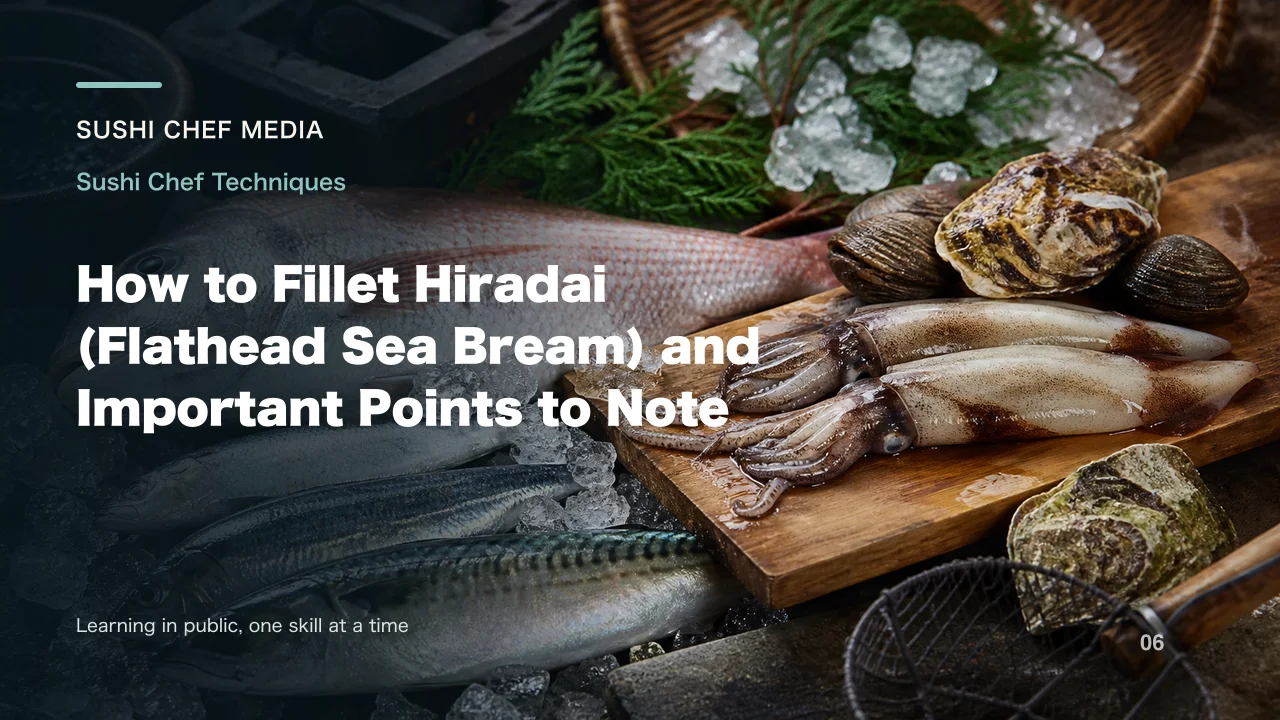 How to Fillet Hiradai (Flathead Sea Bream) and Important Points to Note