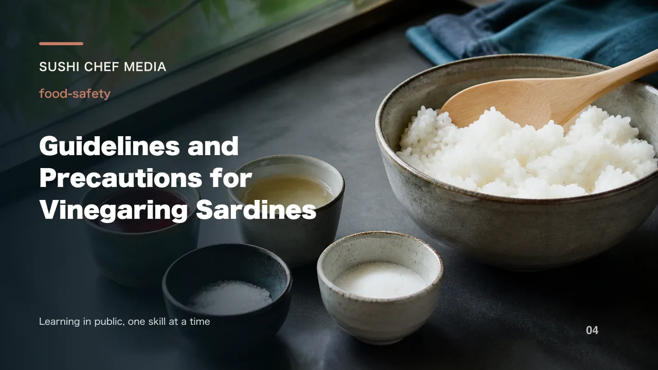 Guidelines and Precautions for Vinegaring Sardines
