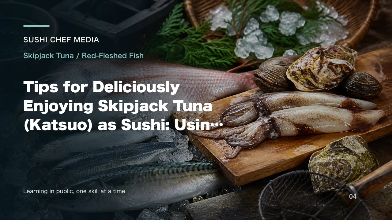 Tips for Deliciously Enjoying Skipjack Tuna (Katsuo) as Sushi: Using Salt, Condiments, and Light Torching
