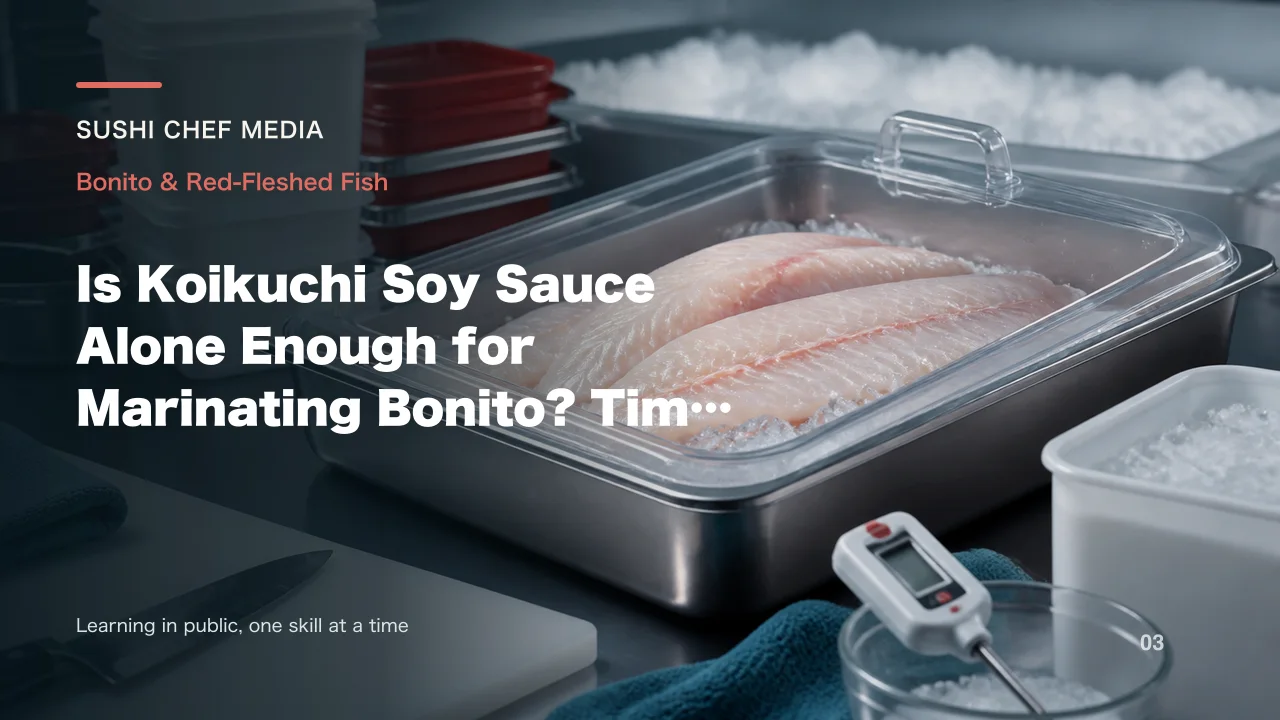 Is Koikuchi Soy Sauce Alone Enough for Marinating Bonito? Time and Precautions