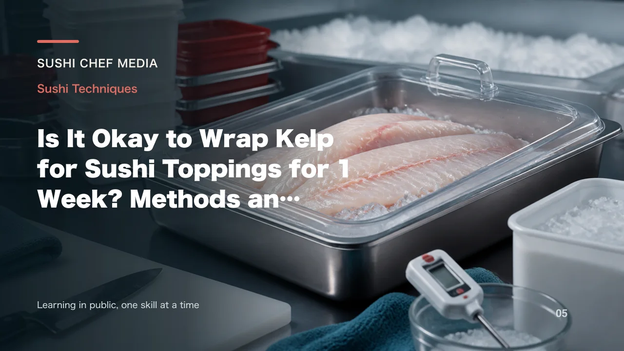 Is It Okay to Wrap Kelp for Sushi Toppings for 1 Week? Methods and Precautions for Preserving Sushi Ingredients