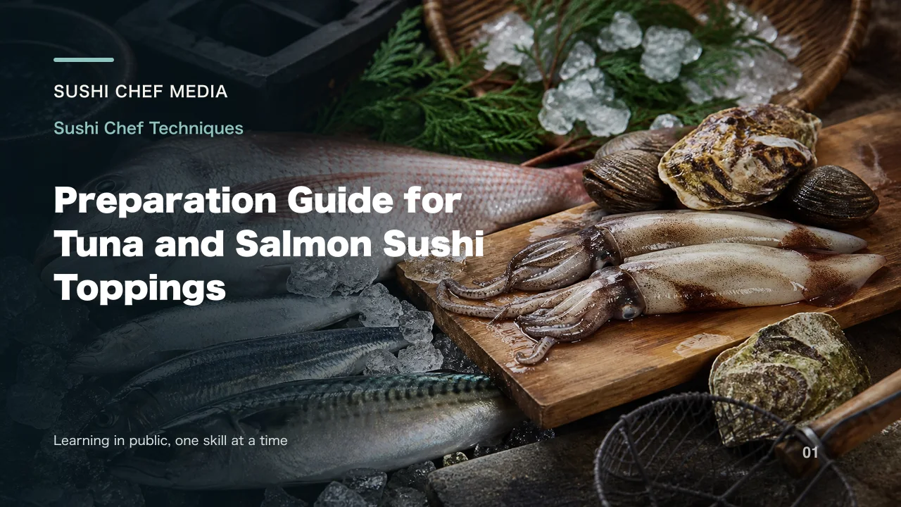 Preparation Guide for Tuna and Salmon Sushi Toppings