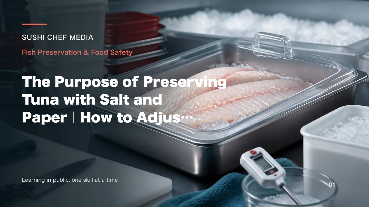 The Purpose of Preserving Tuna with Salt and Paper|How to Adjust Moisture and Aroma
