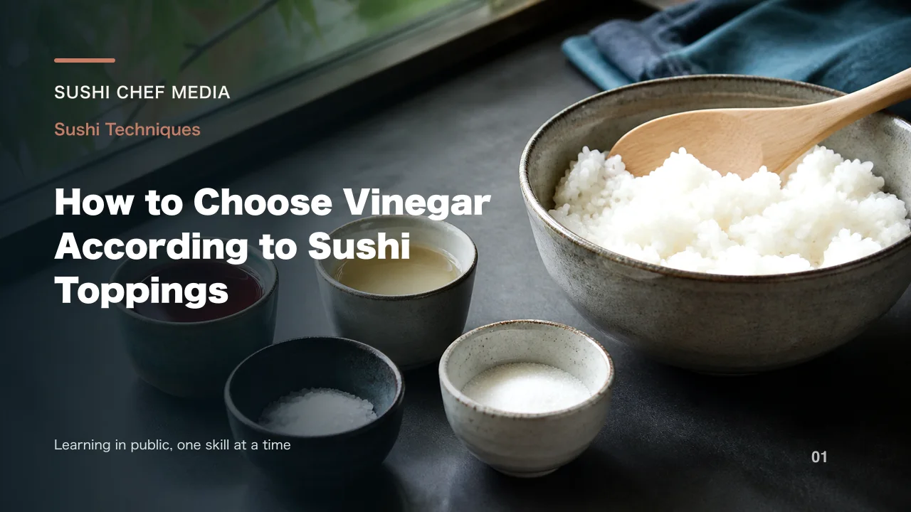 How to Choose Vinegar According to Sushi Toppings
