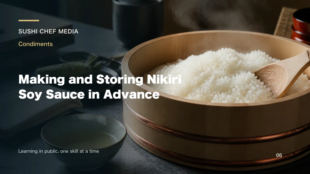 Making and Storing Nikiri Soy Sauce in Advance