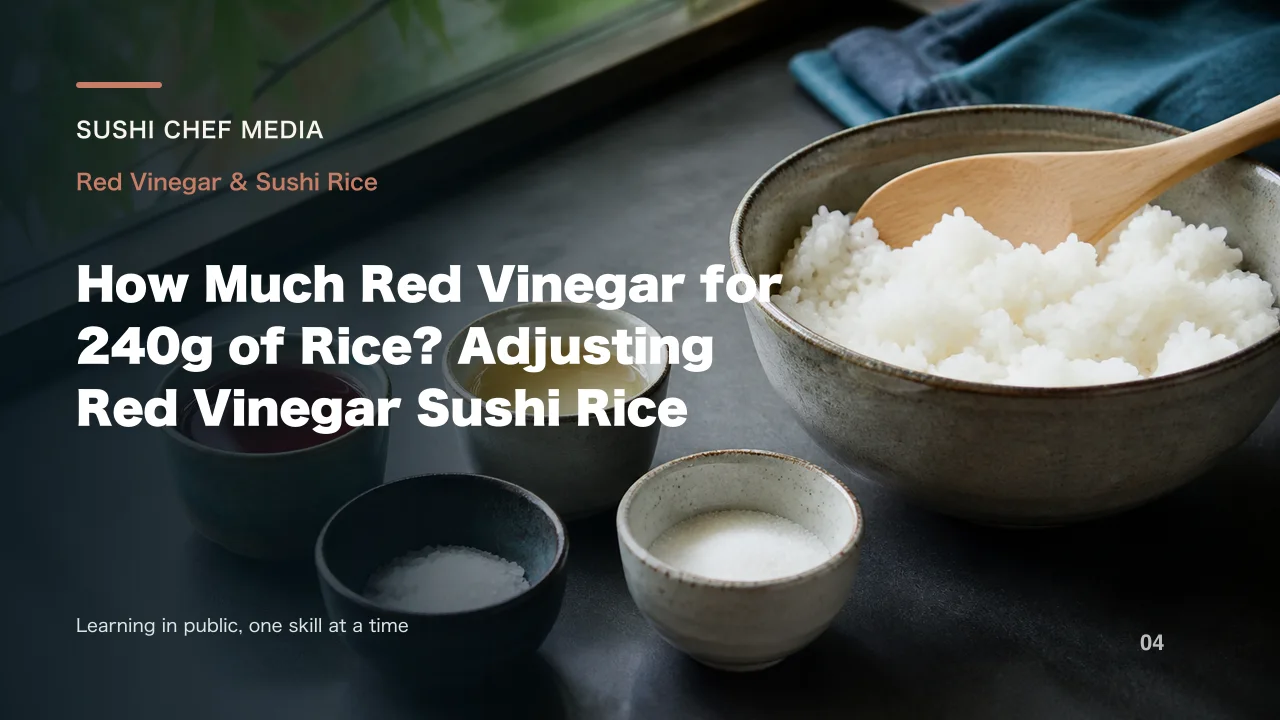 How Much Red Vinegar for 240g of Rice? Adjusting Red Vinegar Sushi Rice