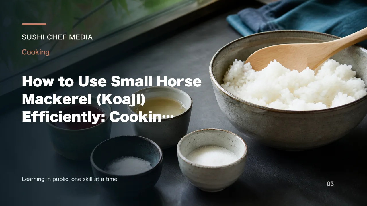 How to Use Small Horse Mackerel (Koaji) Efficiently: Cooking Methods and Tips