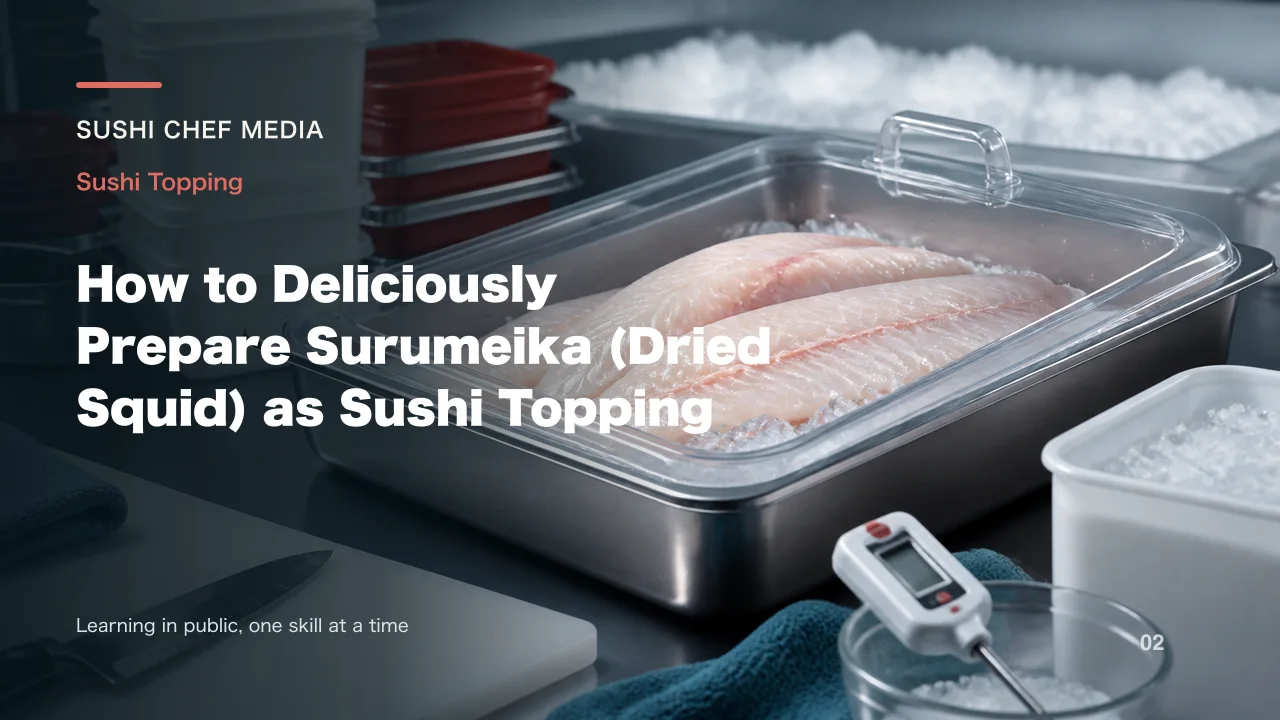 How to Deliciously Prepare Surumeika (Dried Squid) as Sushi Topping
