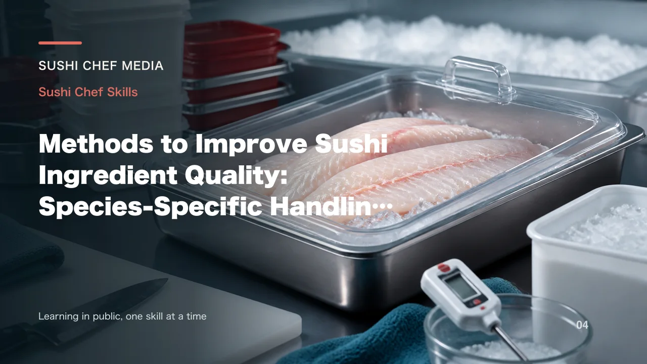 Methods to Improve Sushi Ingredient Quality: Species-Specific Handling and Precautions