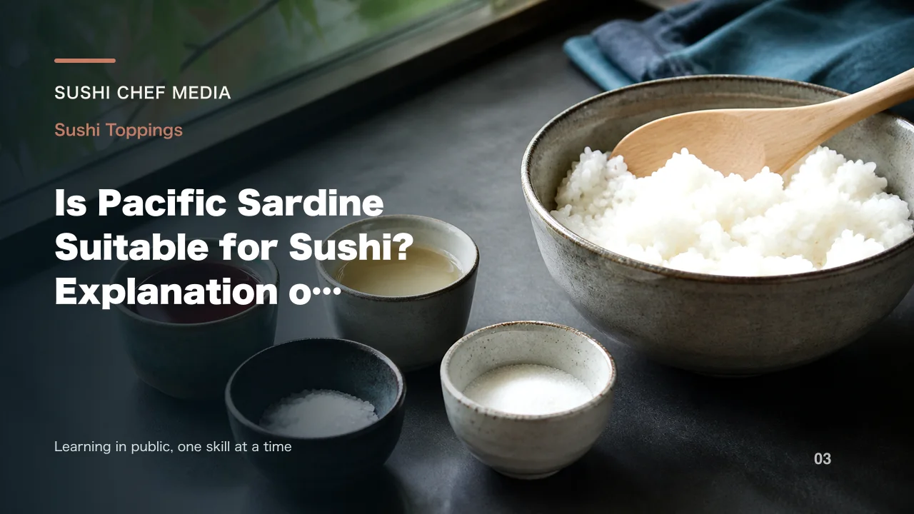 Is Pacific Sardine Suitable for Sushi? Explanation of Preparation Methods and Precautions