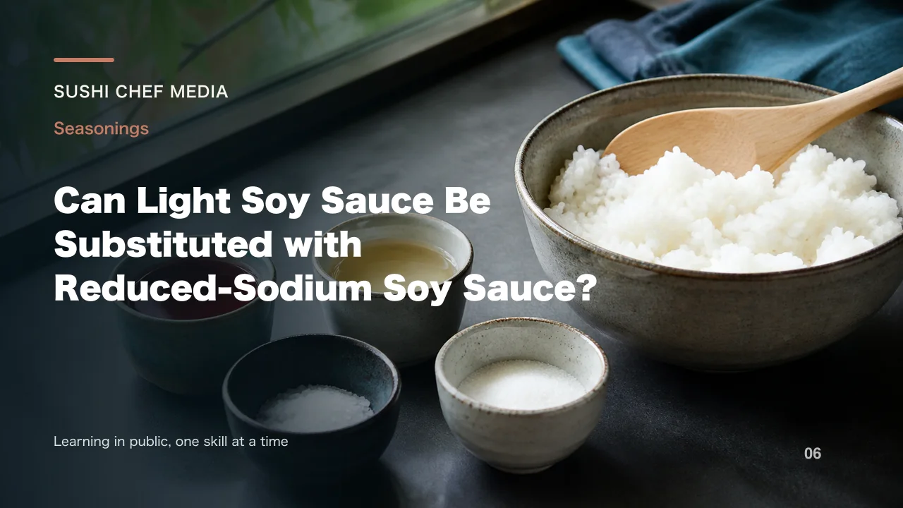 Can Light Soy Sauce Be Substituted with Reduced-Sodium Soy Sauce?