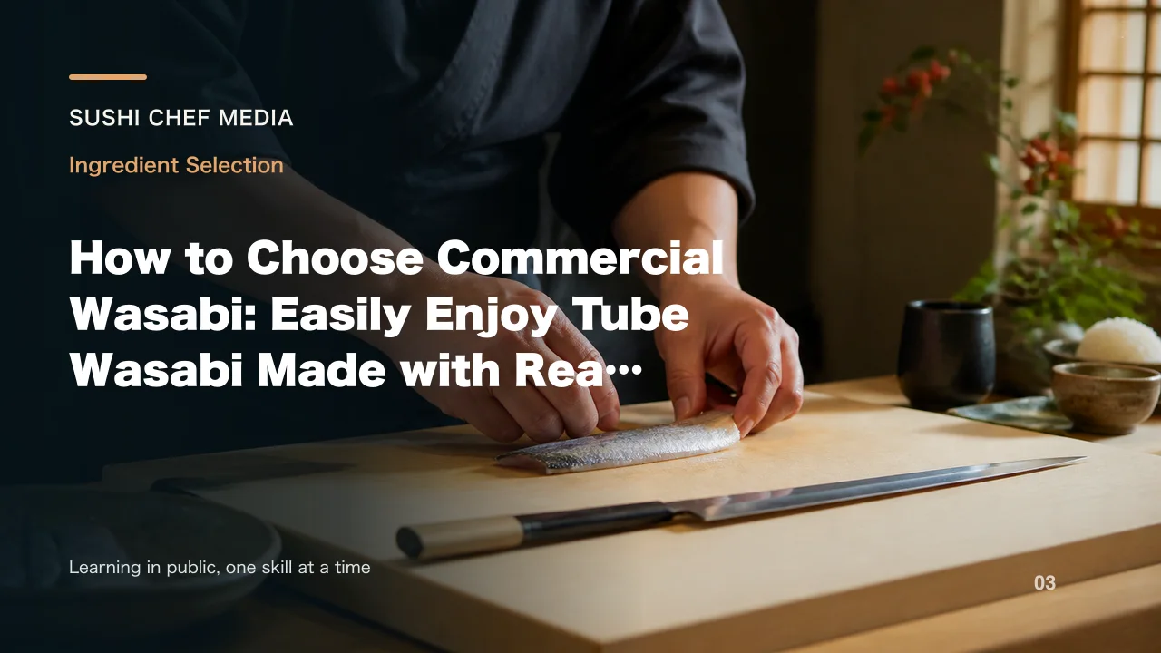 How to Choose Commercial Wasabi: Easily Enjoy Tube Wasabi Made with Real Wasabi