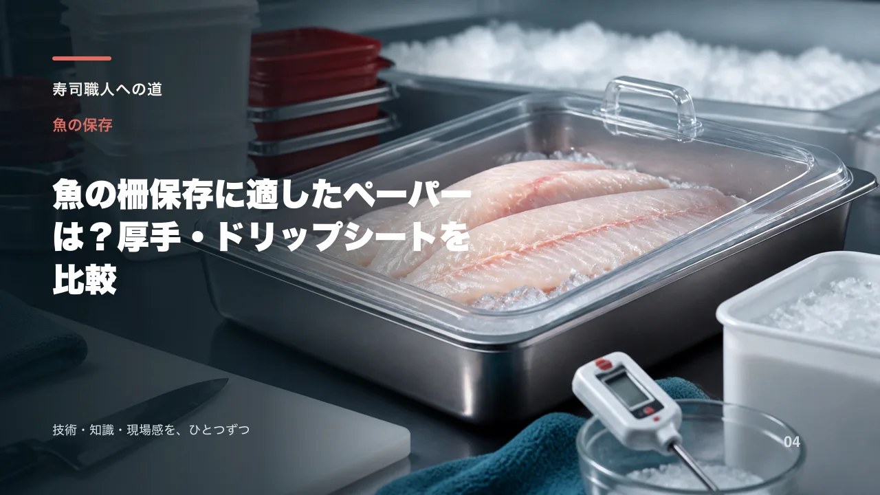 魚の柵保存に適したペーパーは?厚手・ドリップシートを比較
