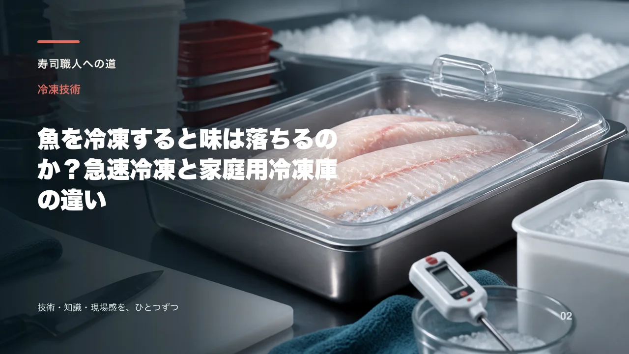 魚を冷凍すると味は落ちるのか?急速冷凍と家庭用冷凍庫の違い