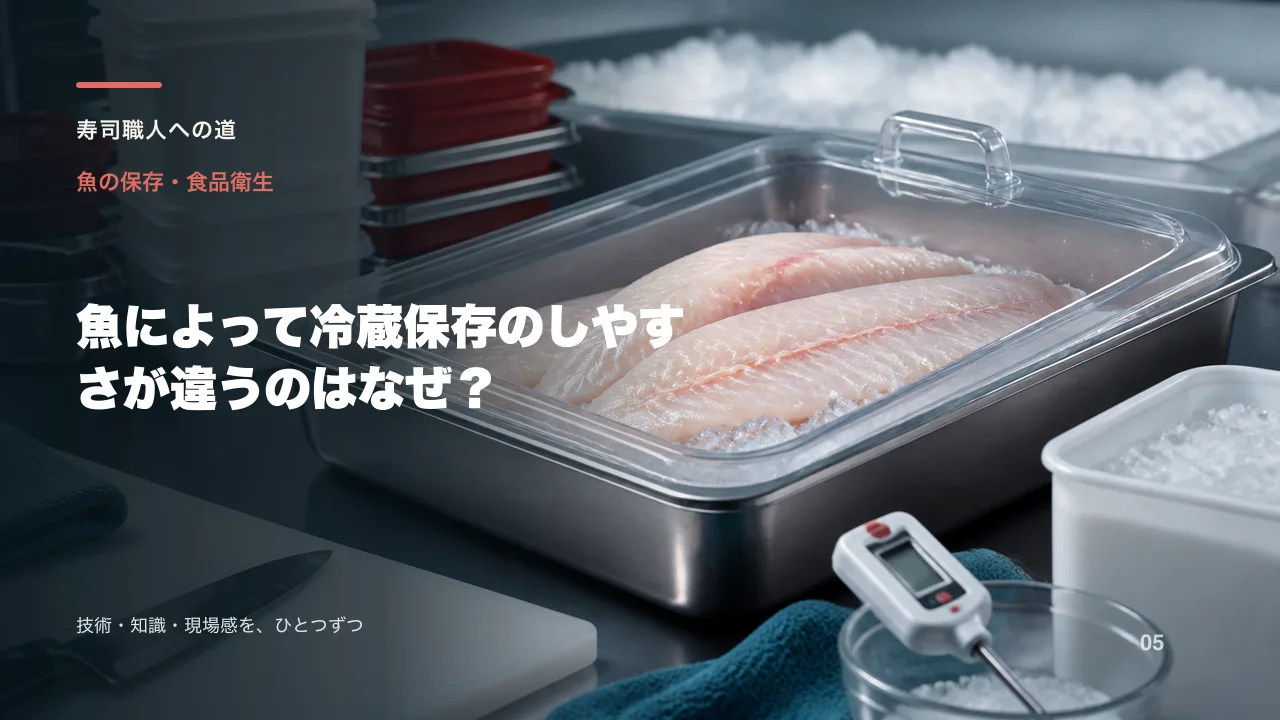 魚によって冷蔵保存のしやすさが違うのはなぜ?