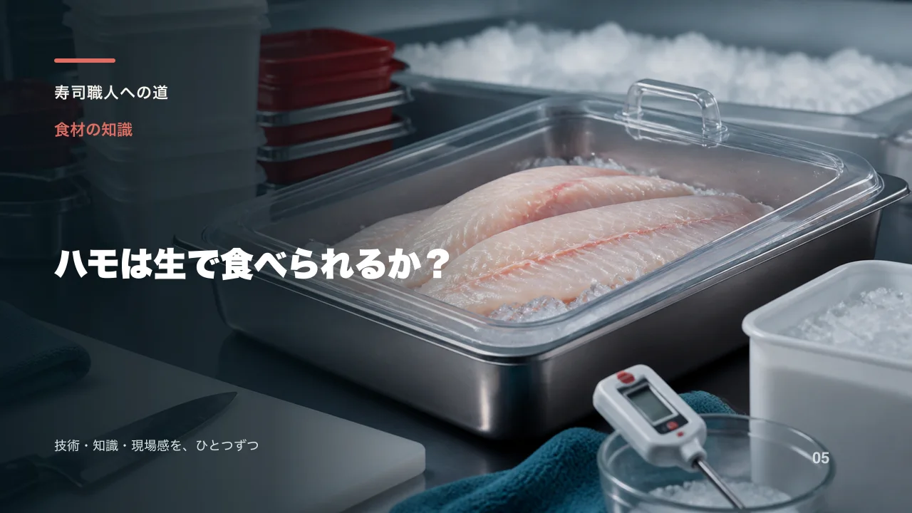 ハモは生で食べられるか?