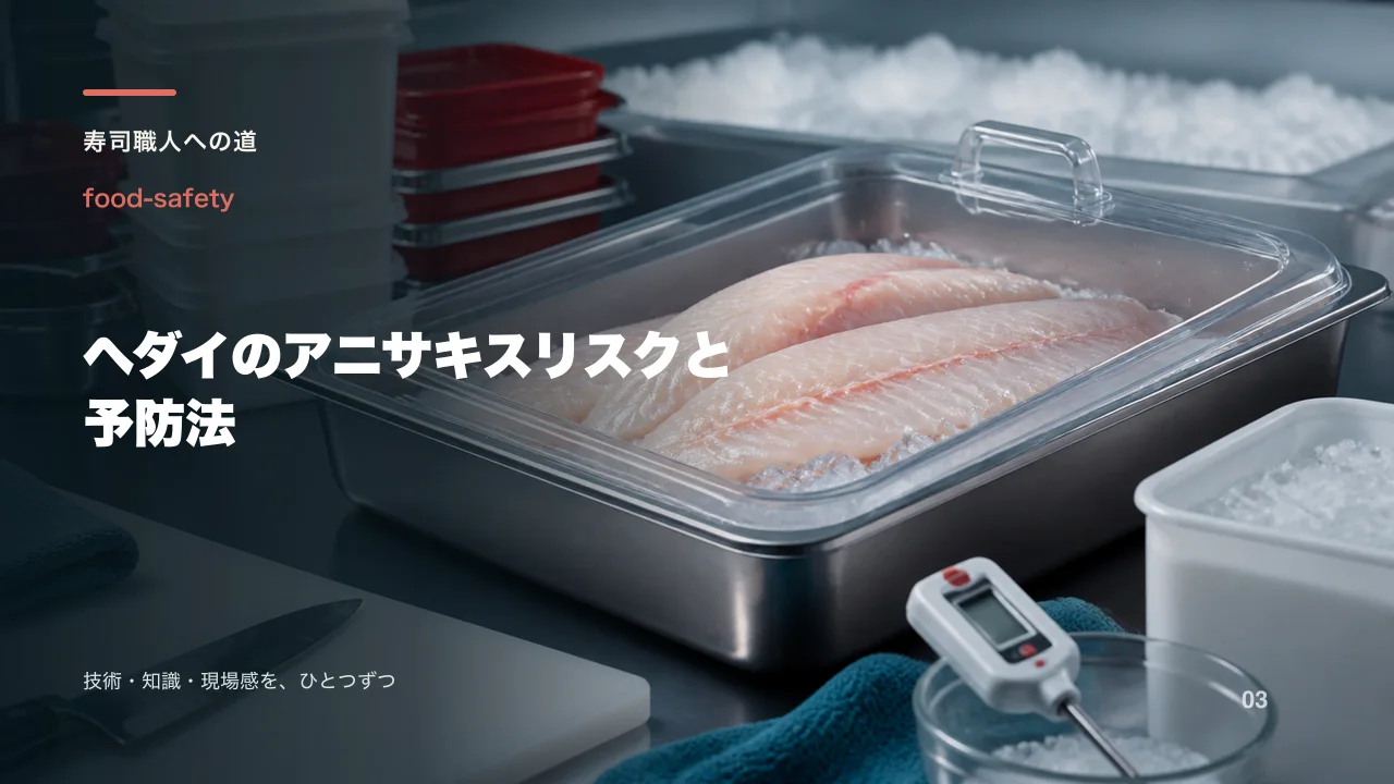 ヘダイのアニサキスリスクと予防法