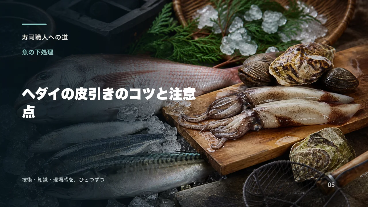 ヘダイの皮引きのコツと注意点