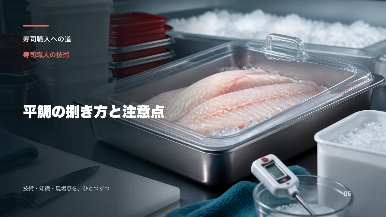 平鯛の捌き方と注意点