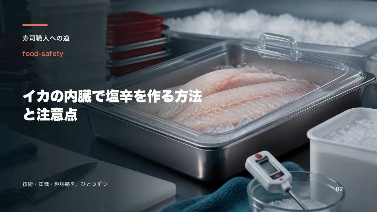 イカの内臓で塩辛を作る方法と注意点