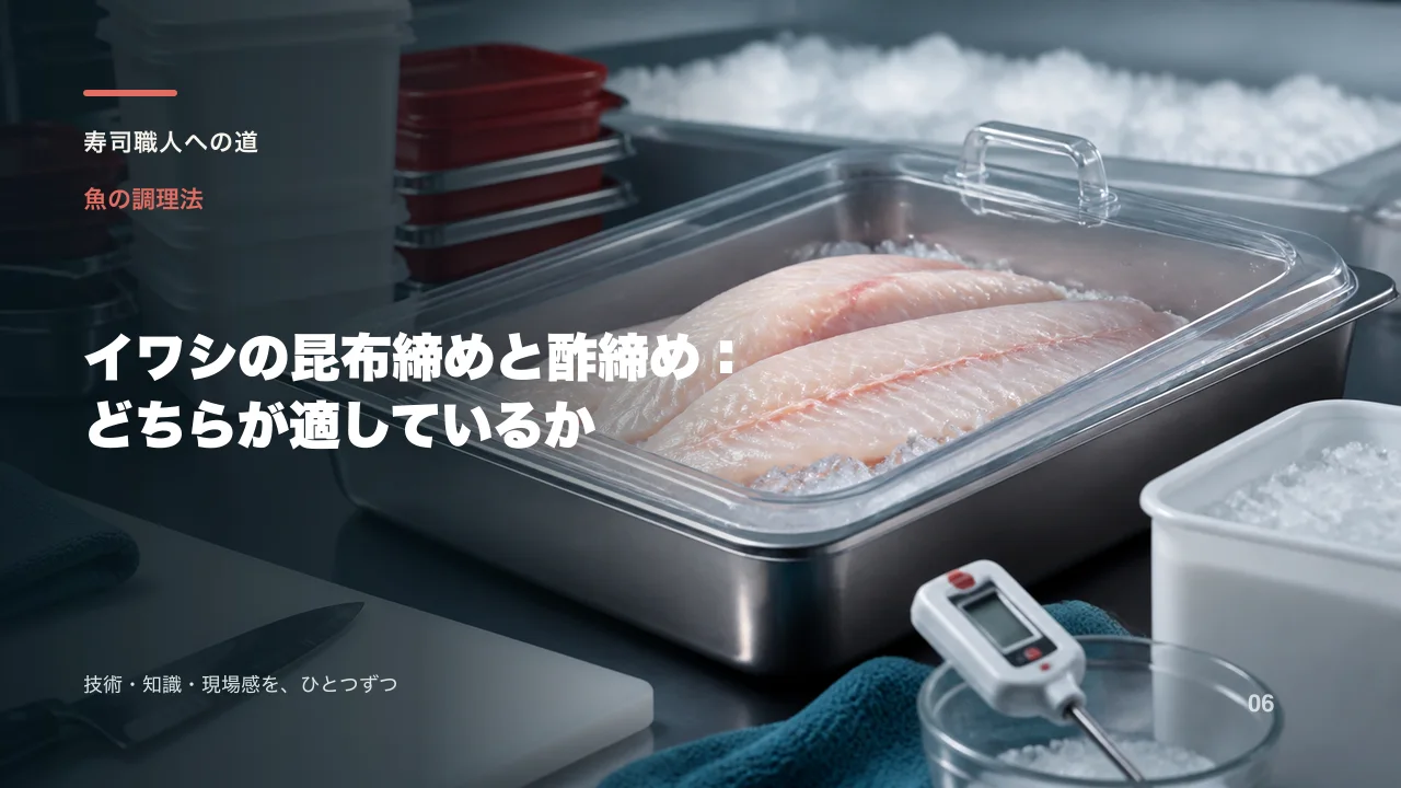 イワシの昆布締めと酢締め:どちらが適しているか
