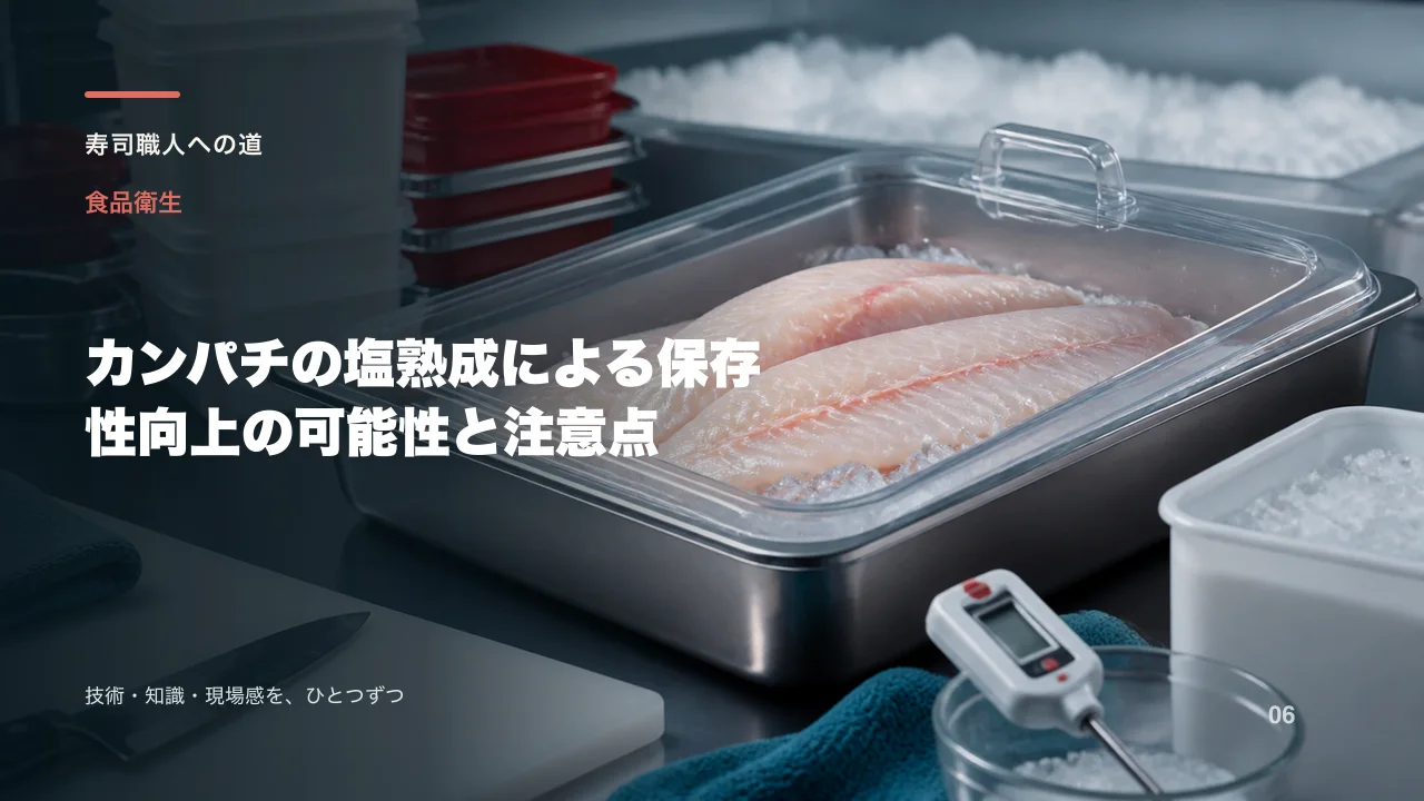 カンパチの塩熟成による保存性向上の可能性と注意点