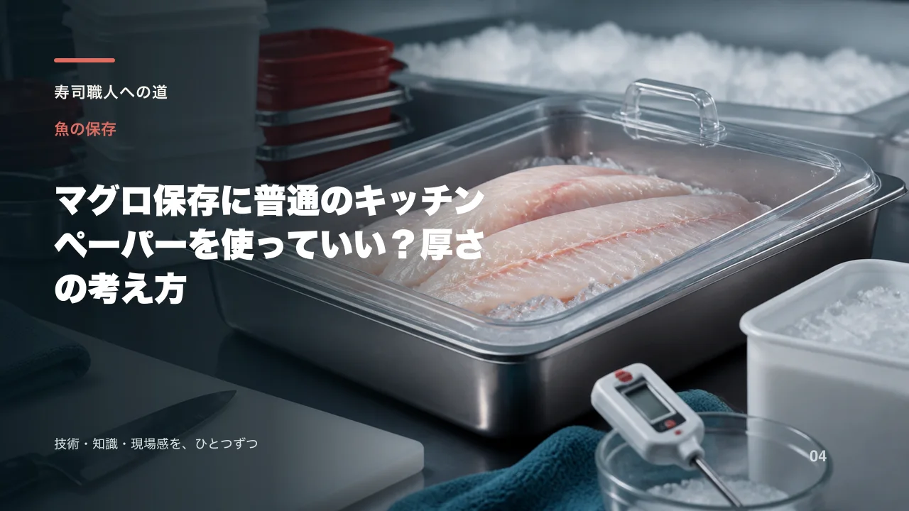 マグロ保存に普通のキッチンペーパーを使っていい?厚さの考え方