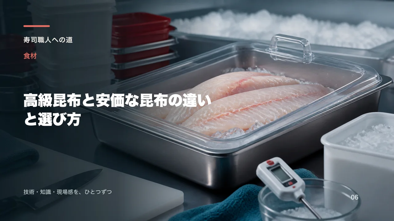 高級昆布と安価な昆布の違いと選び方