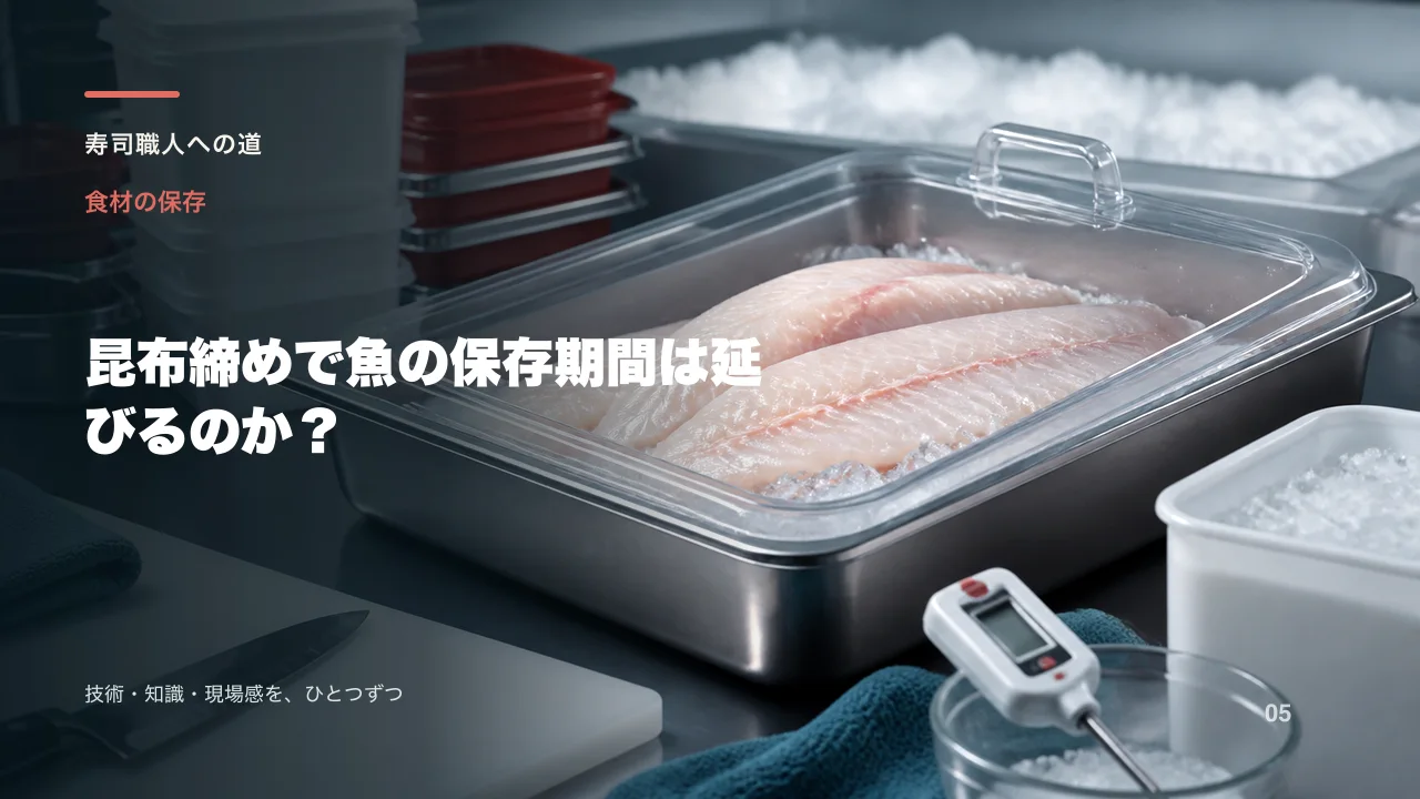 昆布締めで魚の保存期間は延びるのか?