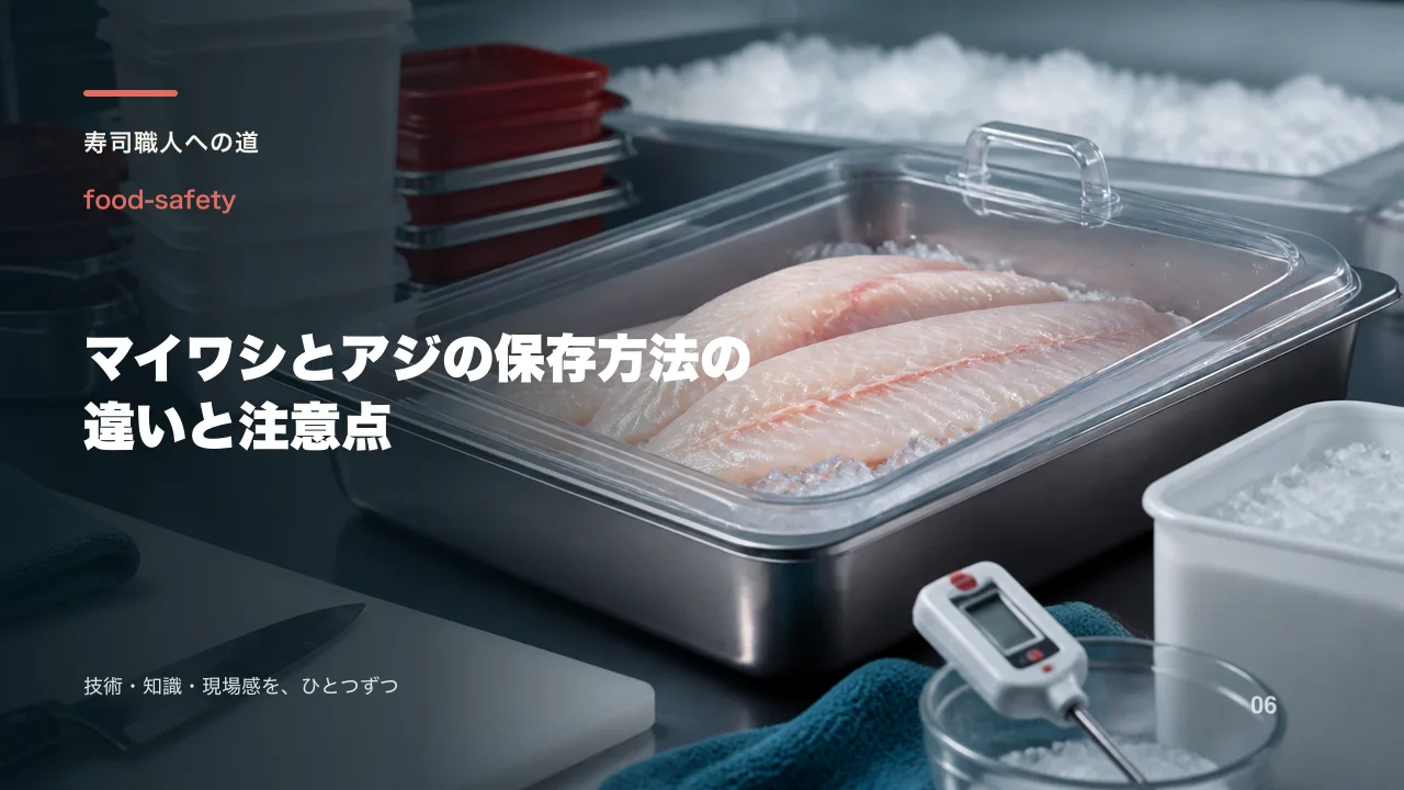 マイワシとアジの保存方法の違いと注意点