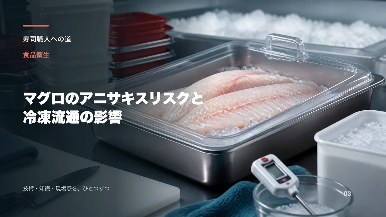マグロのアニサキスリスクと冷凍流通の影響