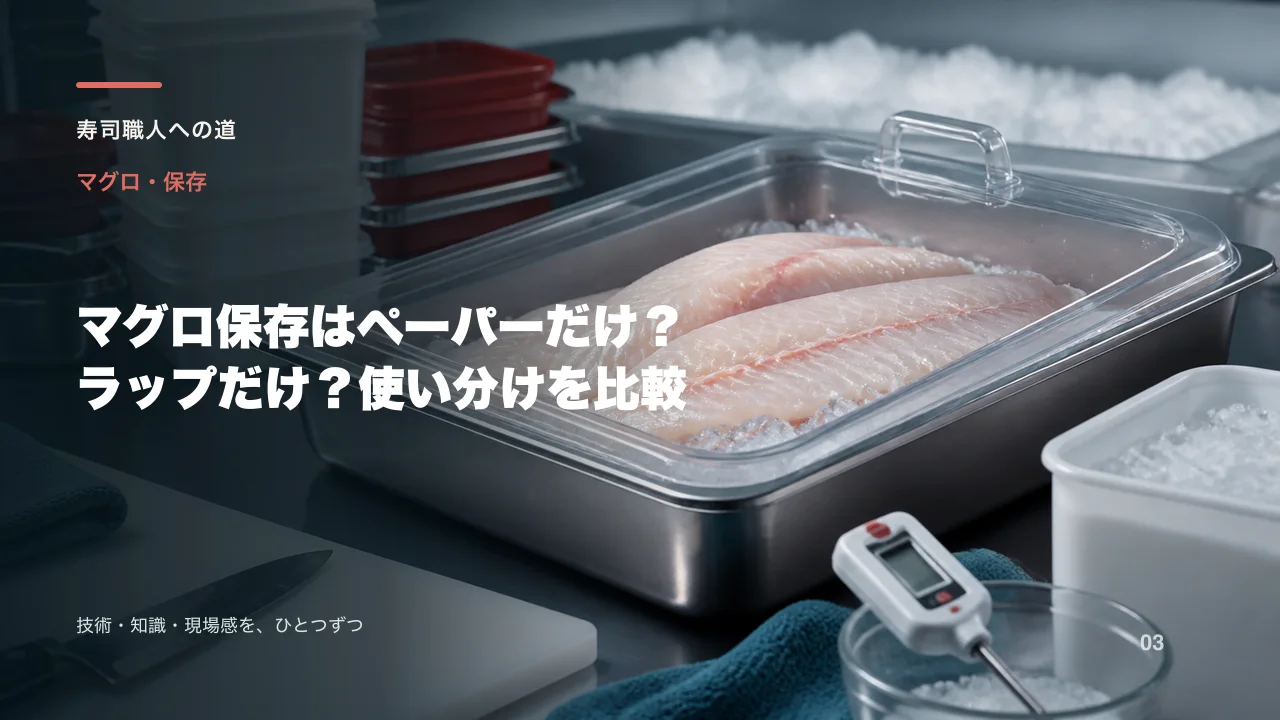 マグロ保存はペーパーだけ?ラップだけ?使い分けを比較