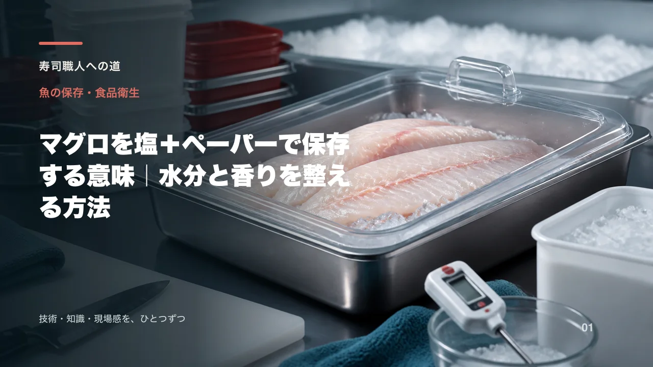 マグロを塩+ペーパーで保存する意味|水分と香りを整える方法