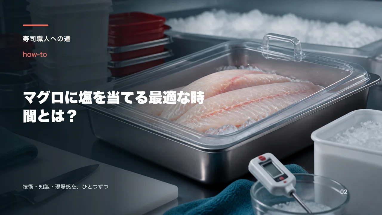 マグロに塩を当てる最適な時間とは?
