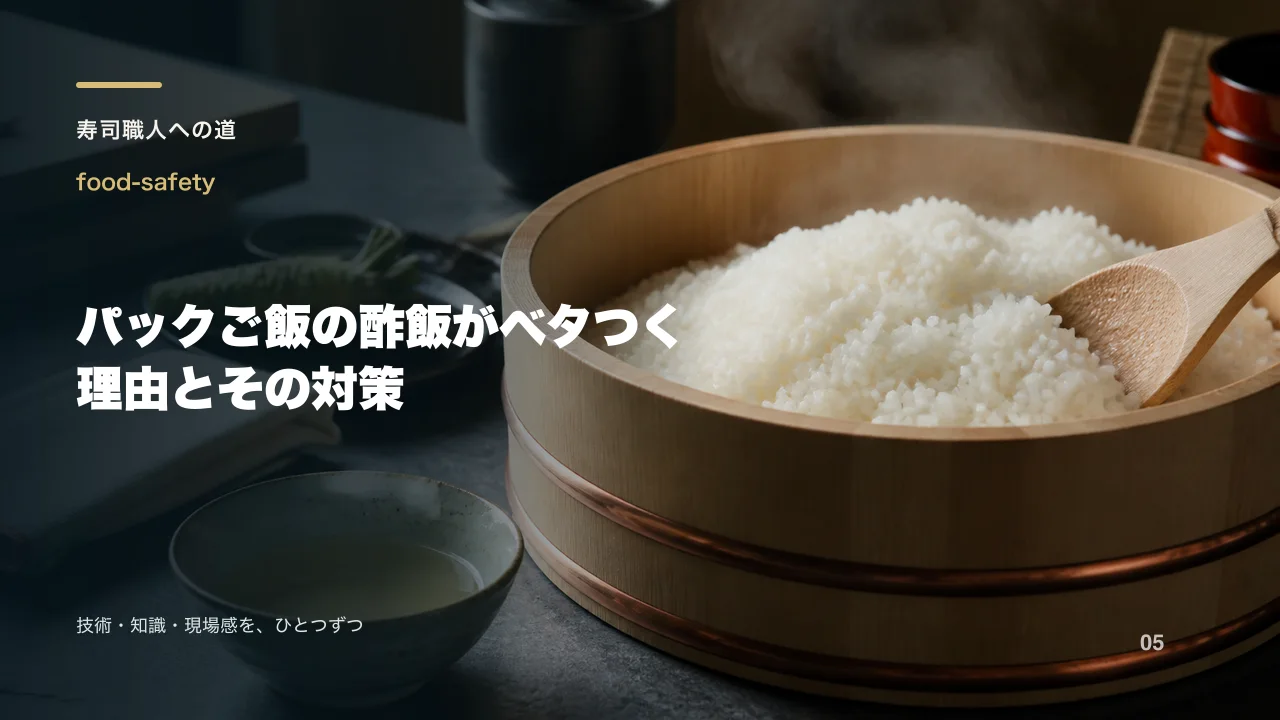 パックご飯の酢飯がベタつく理由とその対策