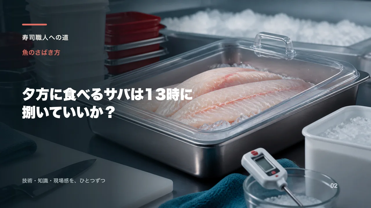夕方に食べるサバは13時に捌いていいか?
