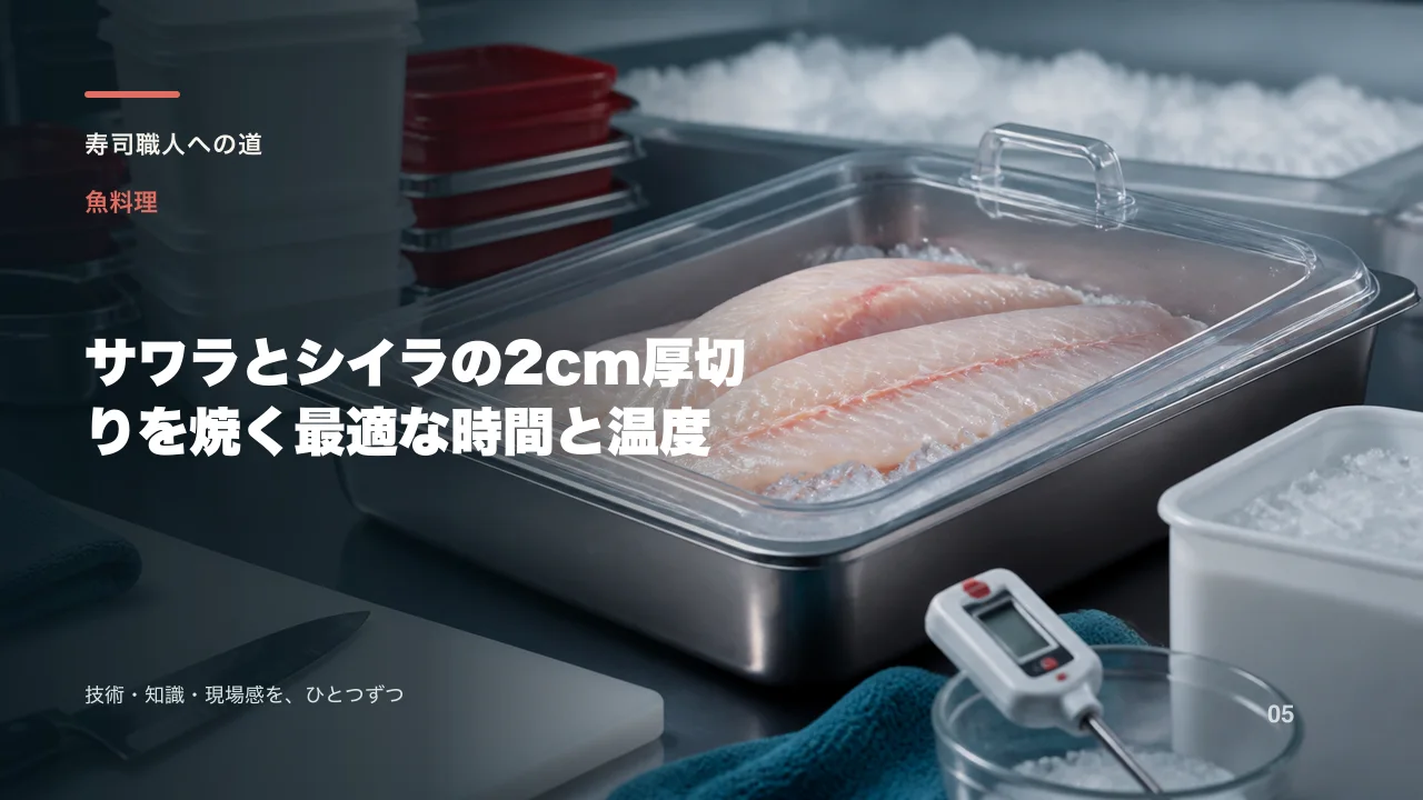 サワラとシイラの2cm厚切りを焼く最適な時間と温度