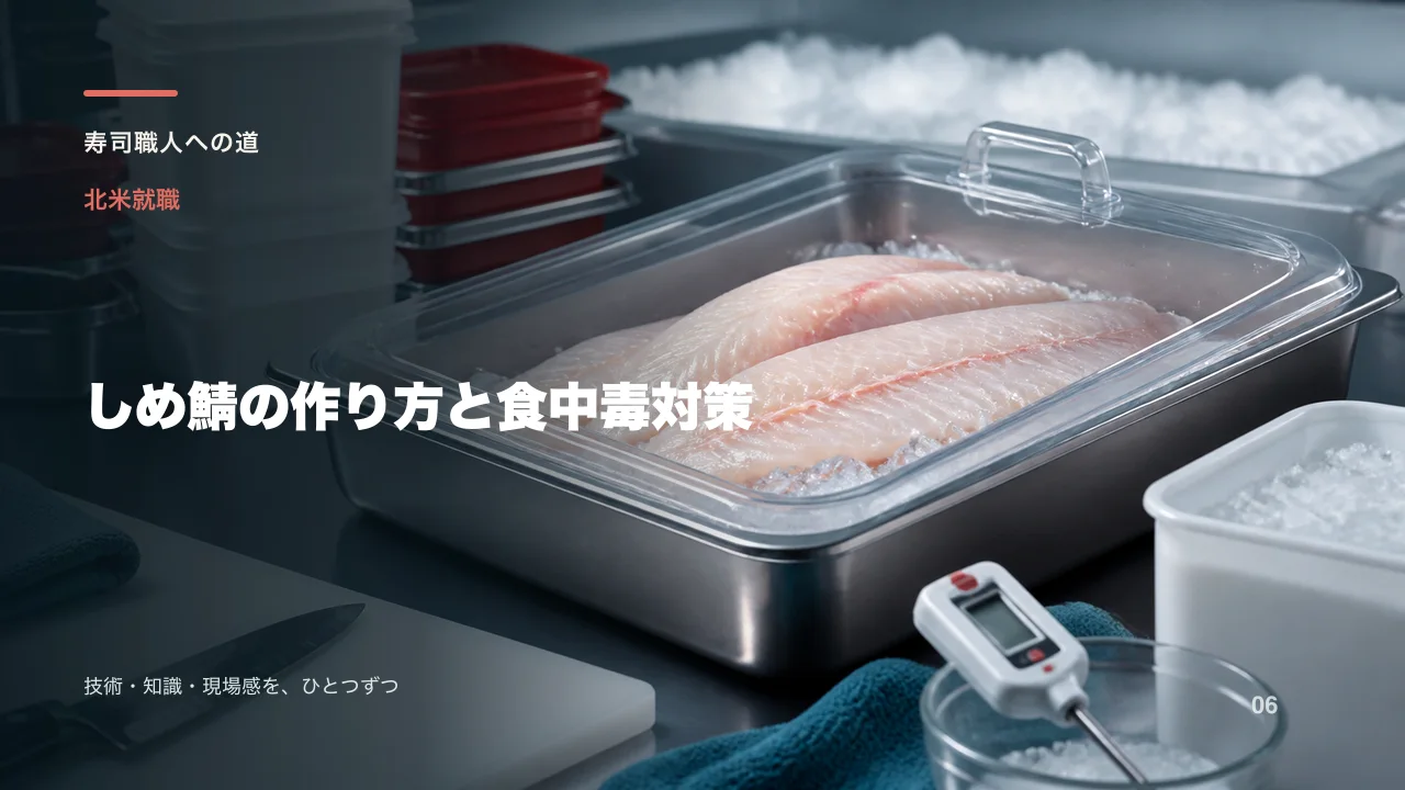 しめ鯖の作り方と食中毒対策