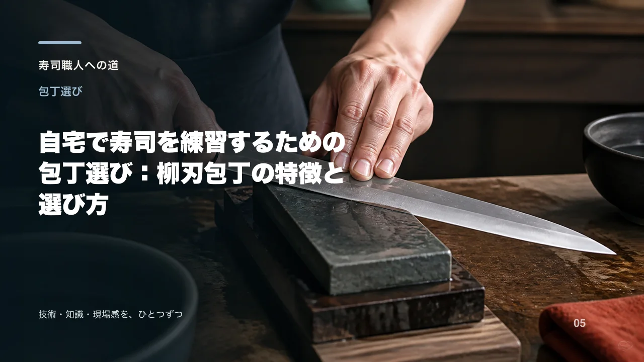 自宅で寿司を練習するための包丁選び:柳刃包丁の特徴と選び方