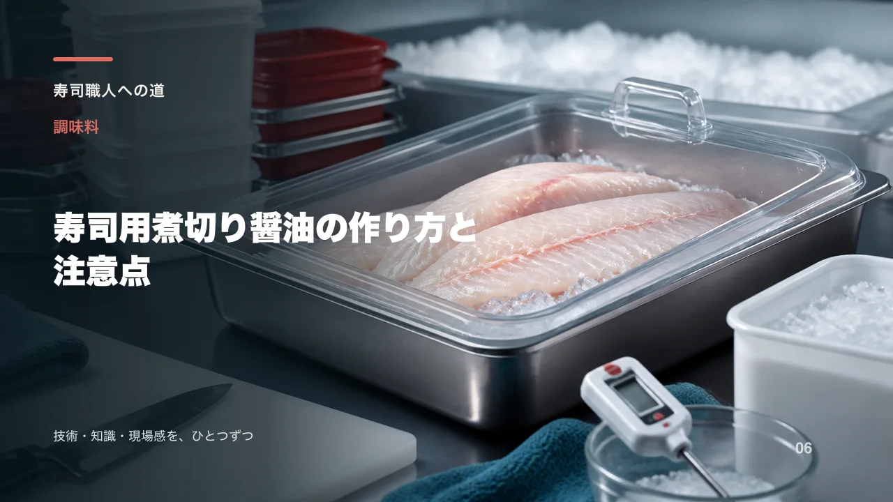 寿司用煮切り醤油の作り方と注意点