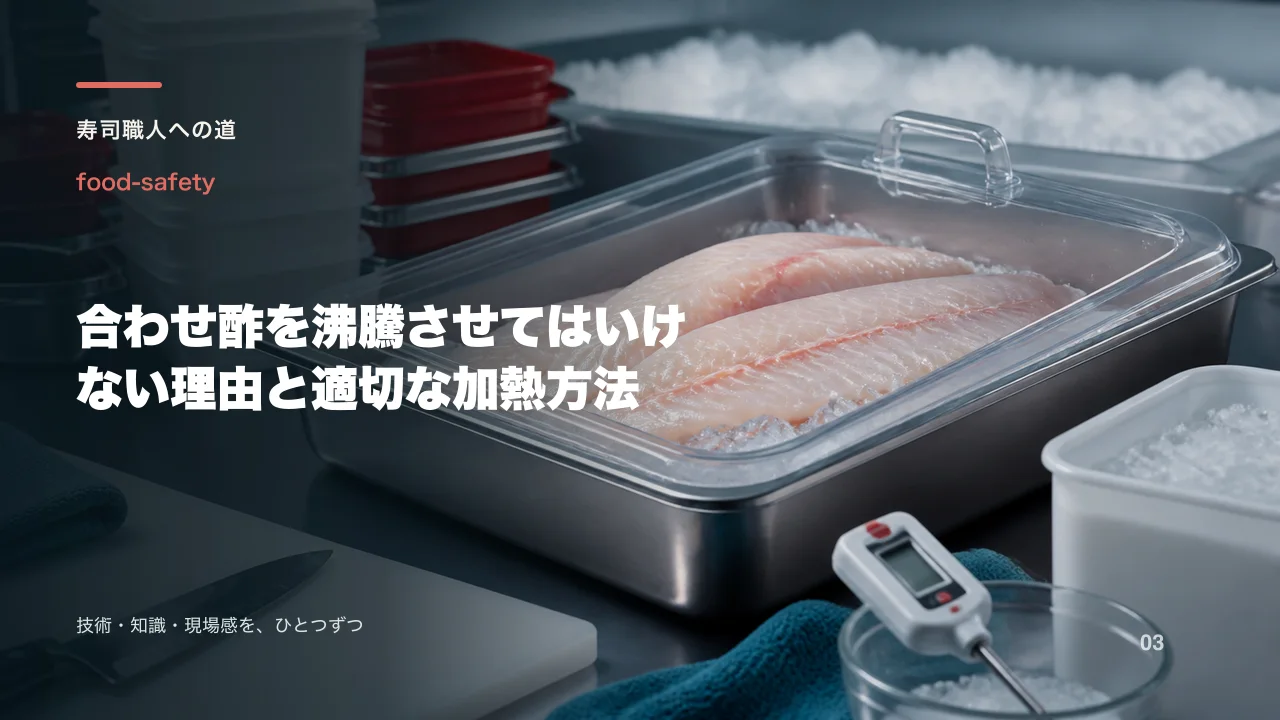 合わせ酢を沸騰させてはいけない理由と適切な加熱方法
