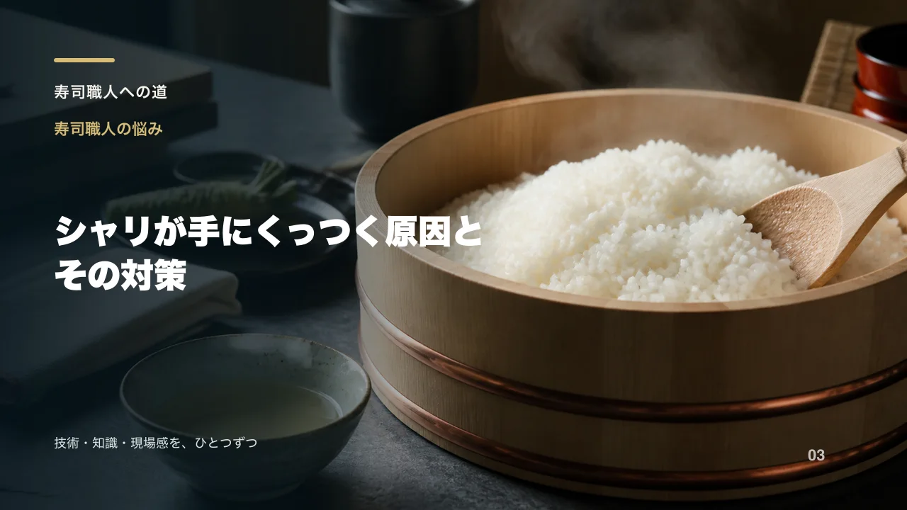 シャリが手にくっつく原因とその対策