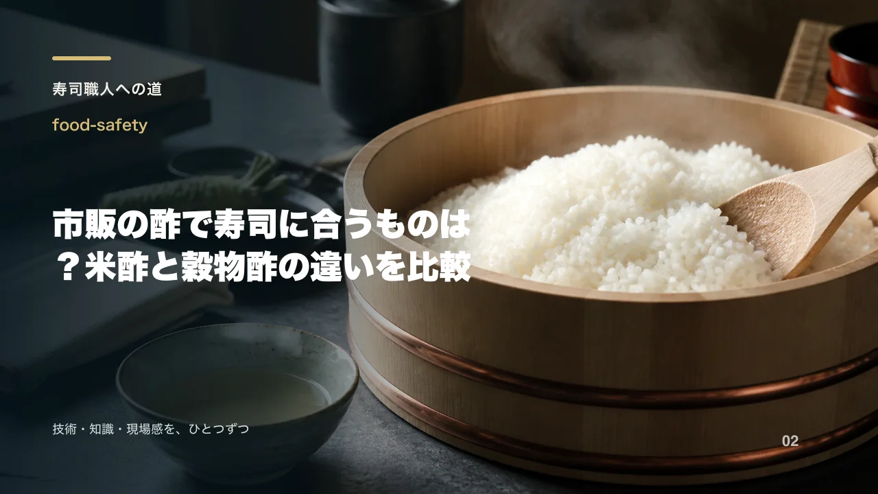 市販の酢で寿司に合うものは?米酢と穀物酢の違いを比較