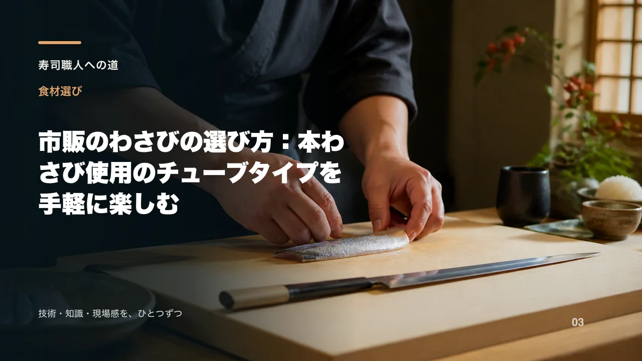 市販のわさびの選び方:本わさび使用のチューブタイプを手軽に楽しむ